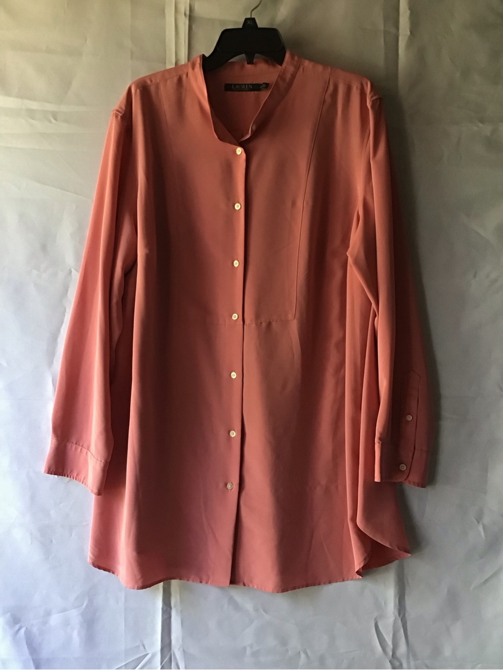 79 Ralph Lauren Coral Pink Button-Up Blouse